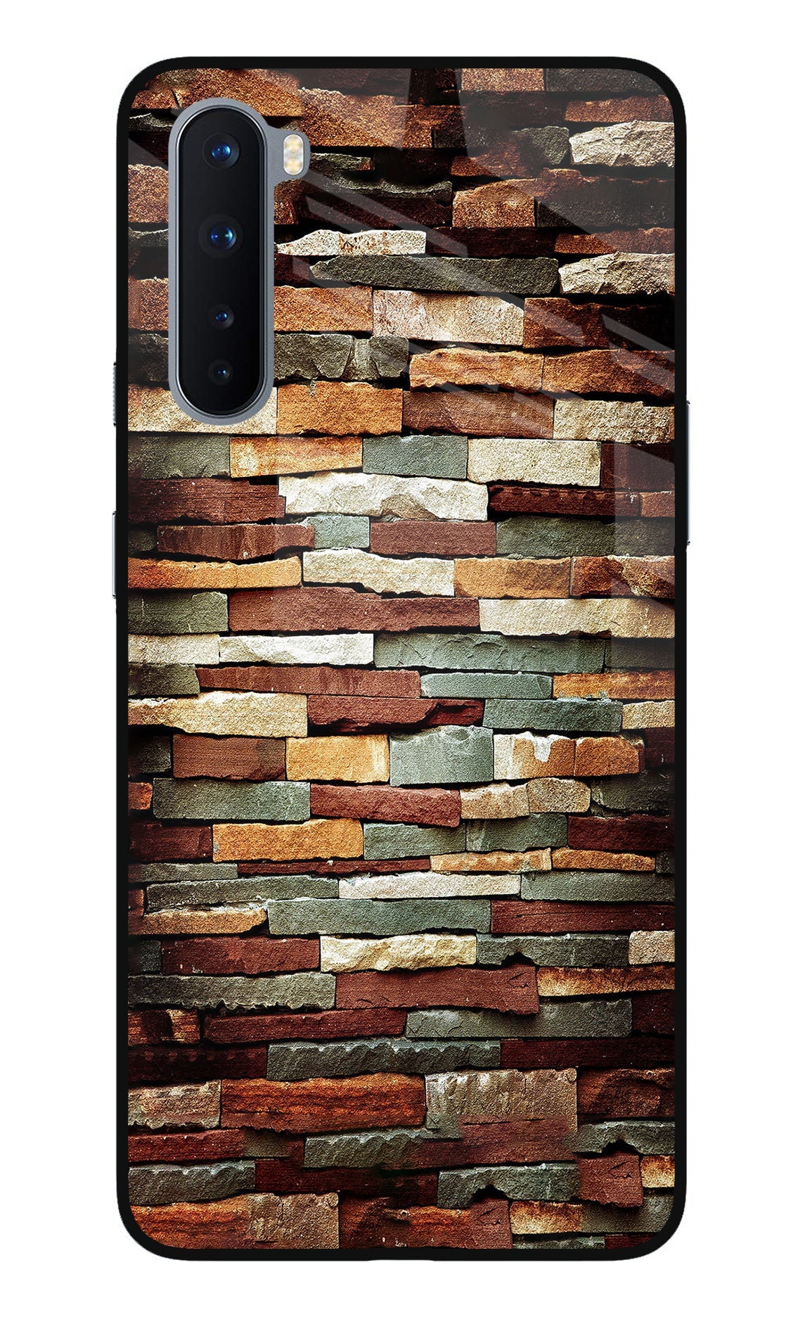 Bricks Pattern Oneplus Nord Glass Case