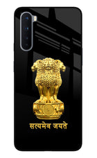 Satyamev Jayate Golden Oneplus Nord Glass Case