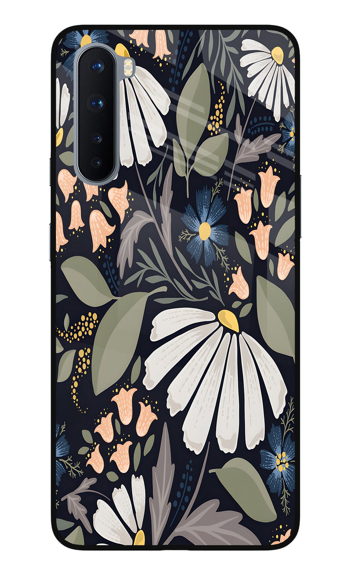 Flowers Art Oneplus Nord Glass Case