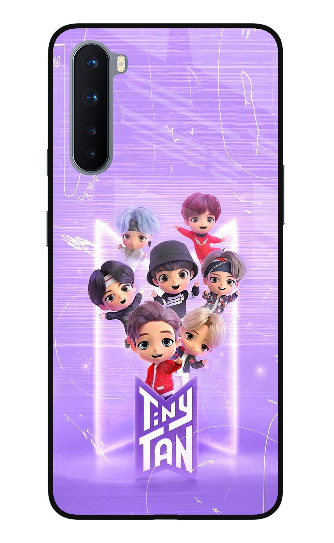 BTS Tiny Tan Oneplus Nord Glass Case