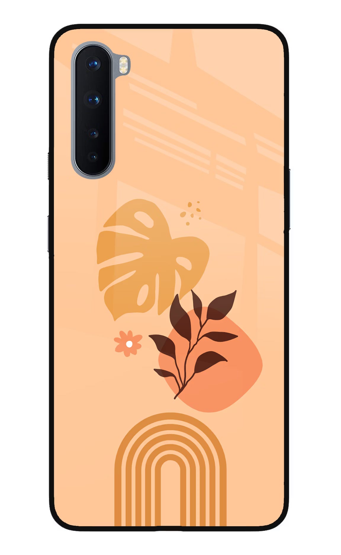 Bohemian Art Oneplus Nord Glass Case Back Cover by Casekaro