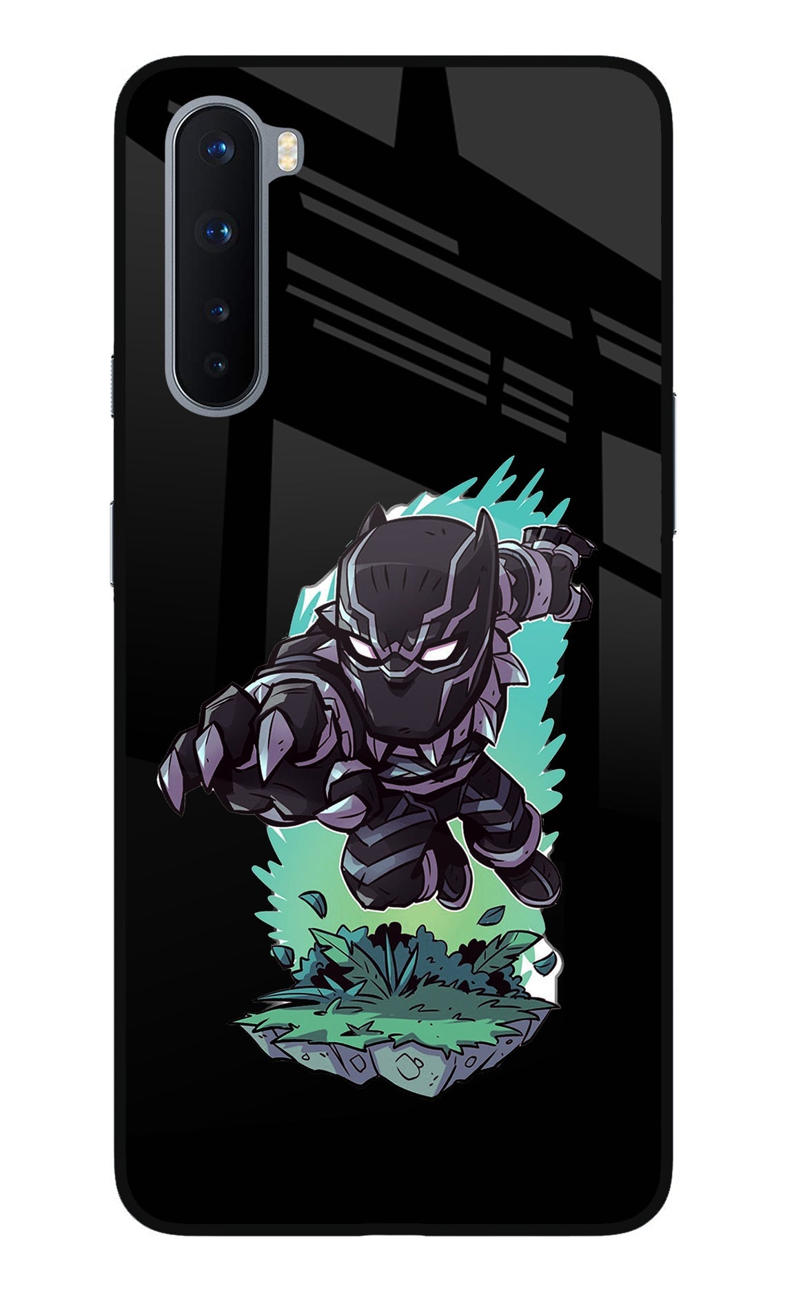 Black Panther Oneplus Nord Glass Case