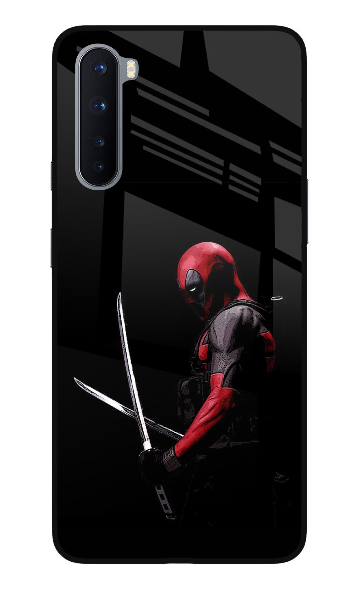 Deadpool Oneplus Nord Glass Case Back Cover by Casekaro