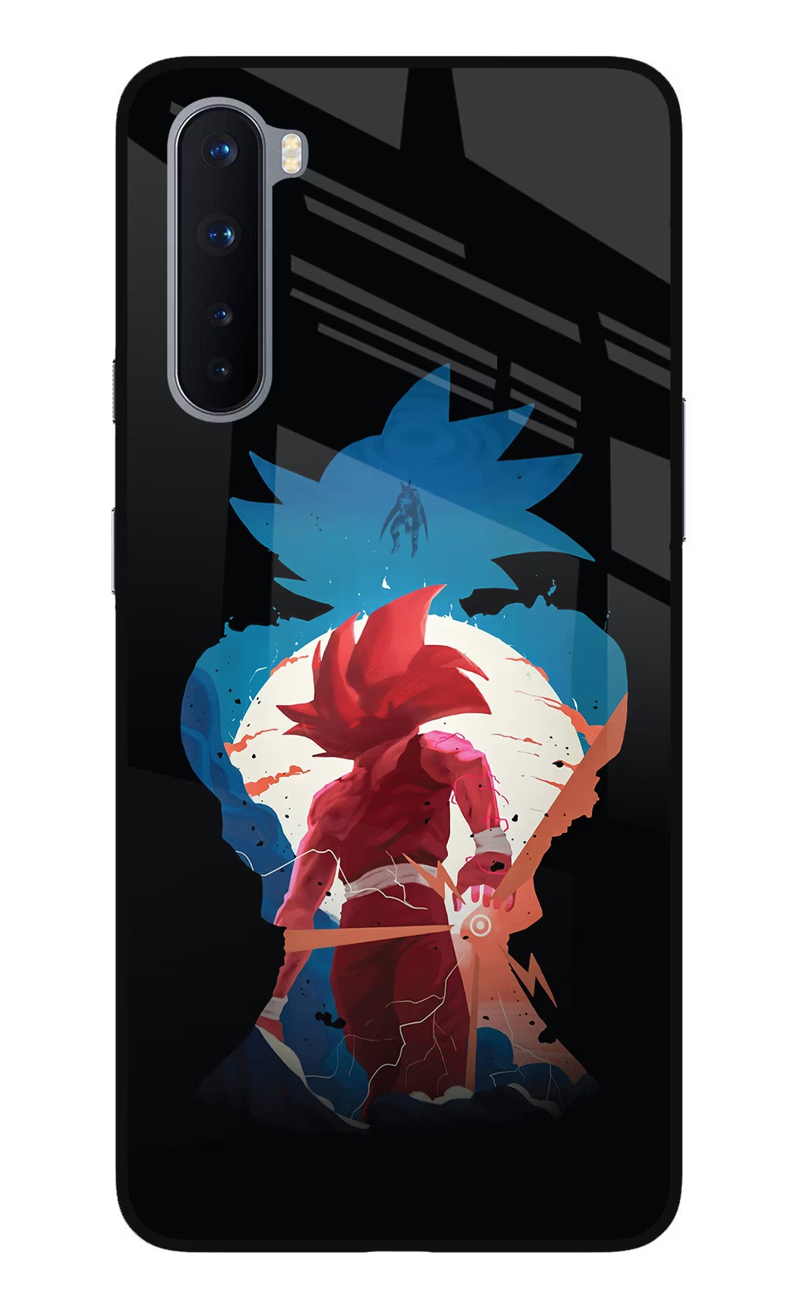 Goku Oneplus Nord Glass Case Back Cover by Casekaro
