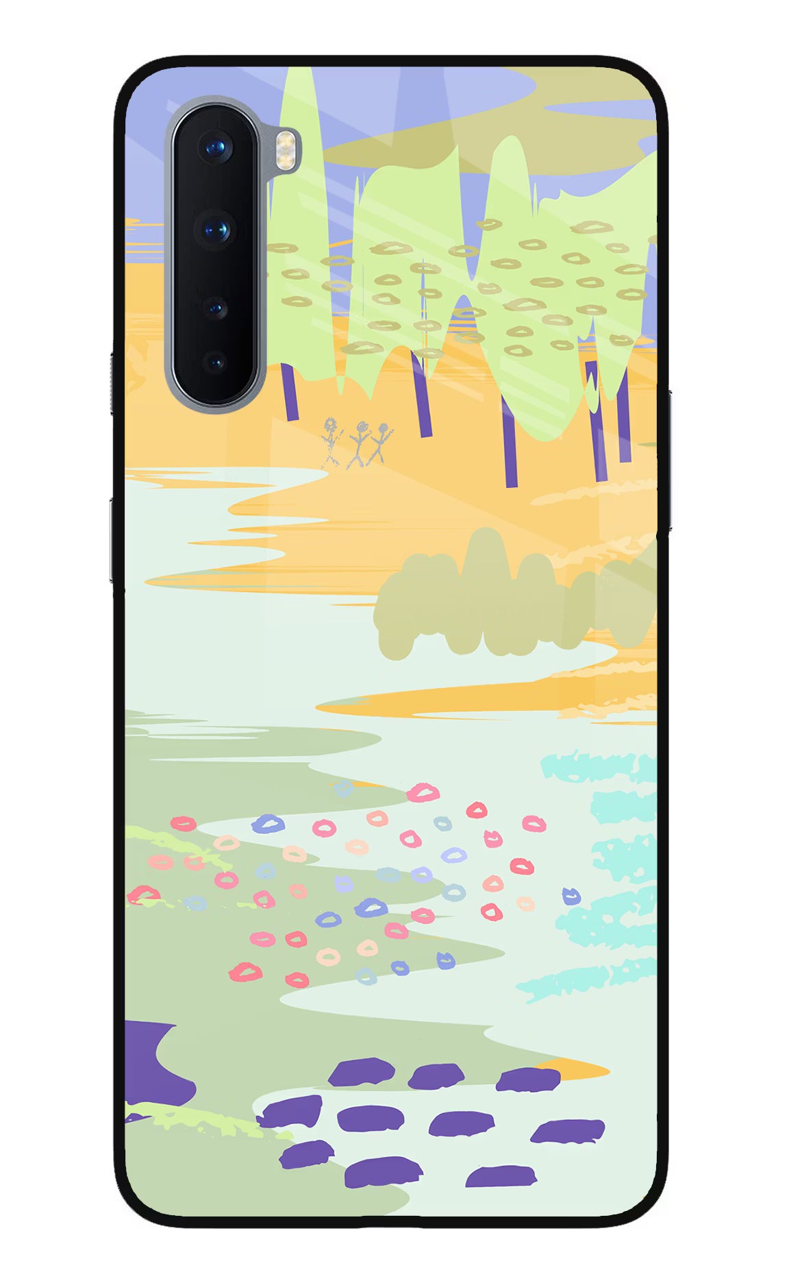 Scenery Oneplus Nord Glass Case Back Cover by Casekaro