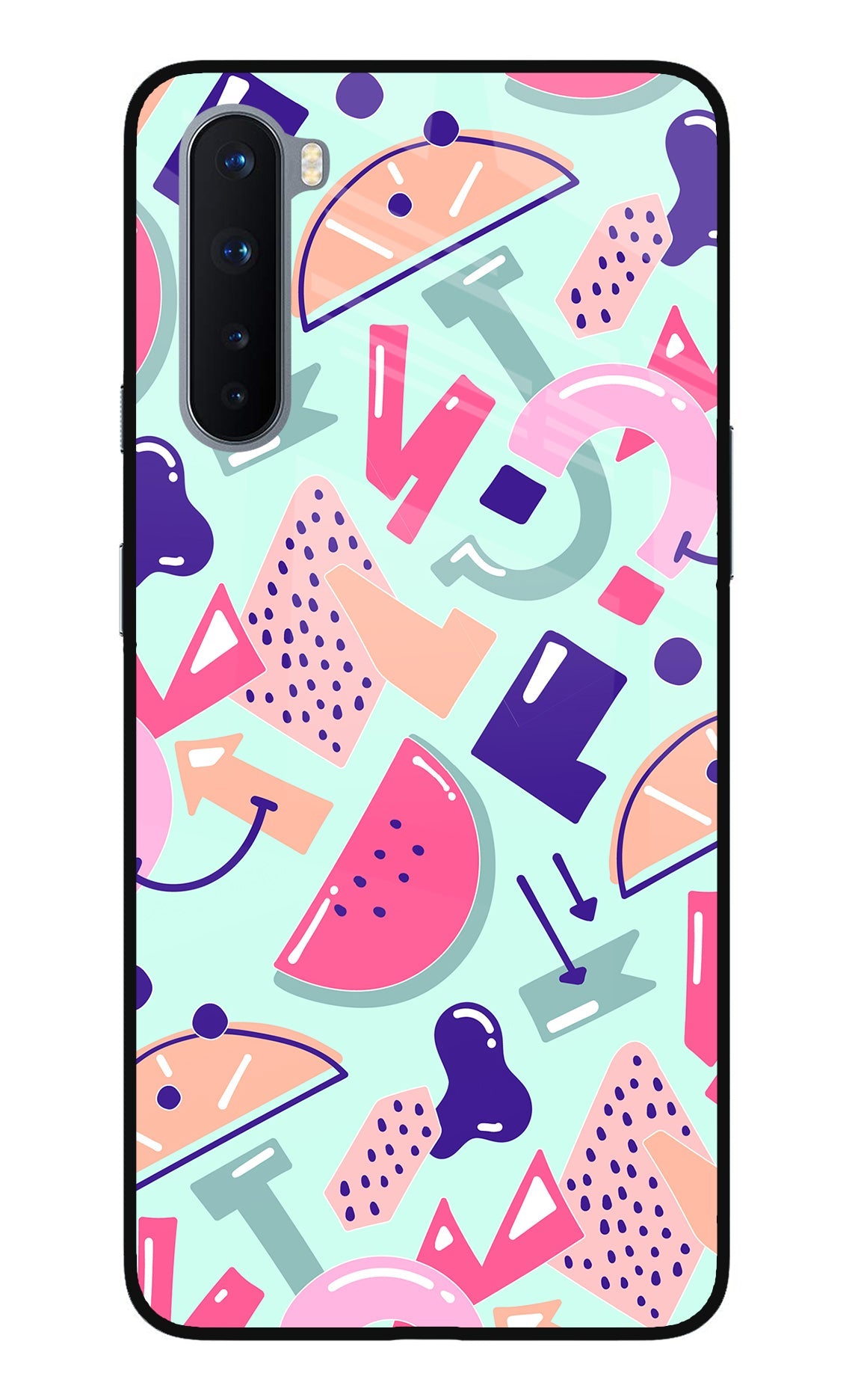 Doodle Pattern Oneplus Nord Back Cover