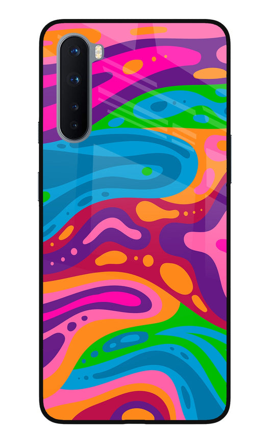 Trippy Pattern Oneplus Nord Glass Case