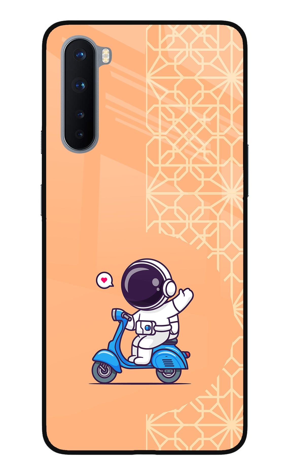 Cute Astronaut Riding Oneplus Nord Back Cover