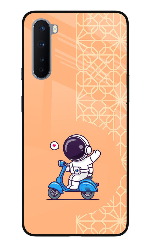 Cute Astronaut Riding Oneplus Nord Glass Case