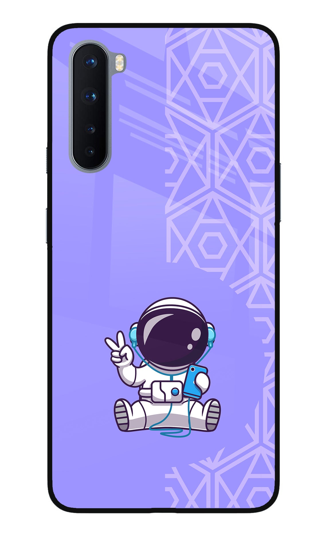 Cute Astronaut Chilling Oneplus Nord Back Cover