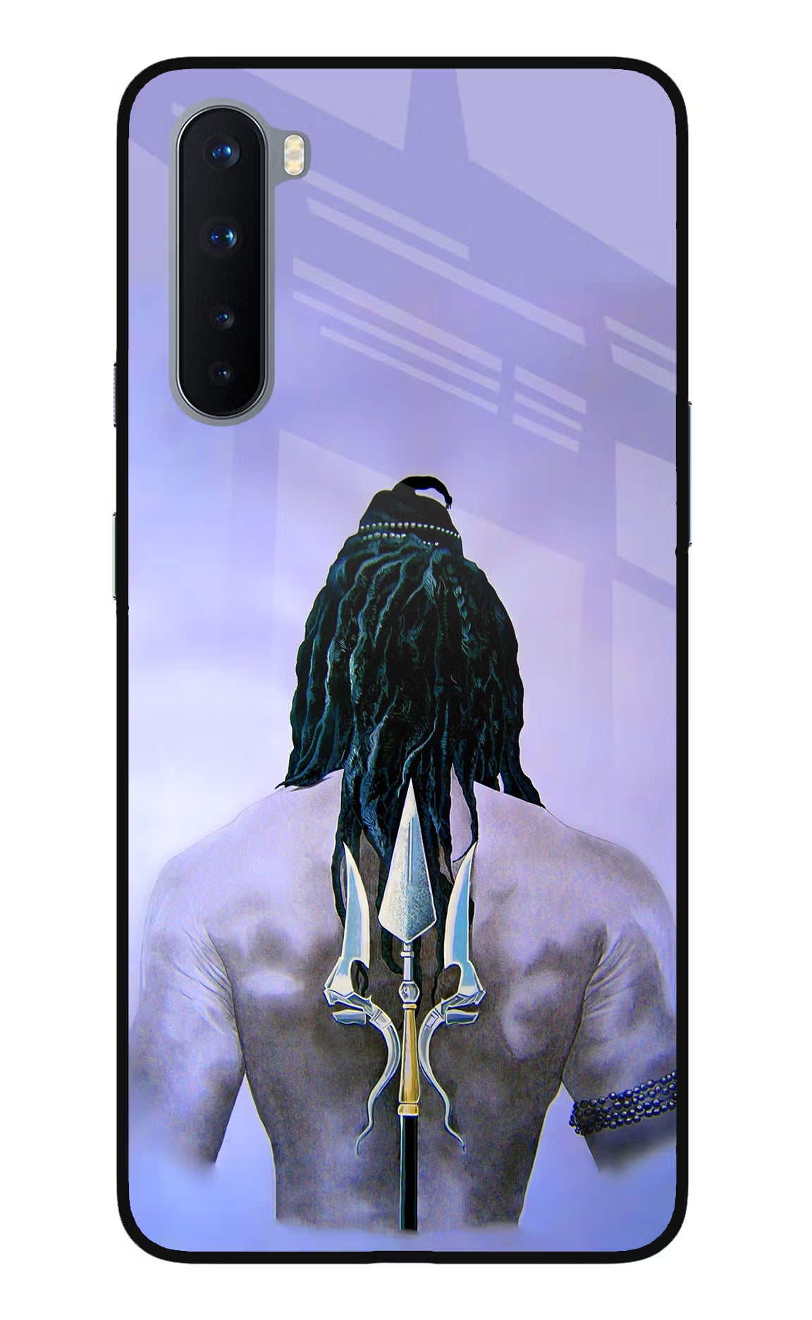Shiva Oneplus Nord Glass Case Back Cover by Casekaro