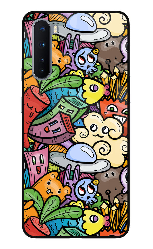 Veggie Doodle Oneplus Nord Glass Case