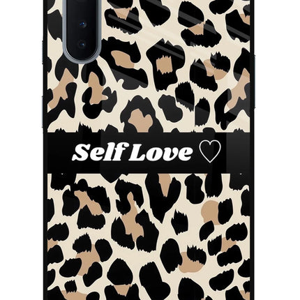 Leopard Print Self Love Oneplus Nord Glass Case