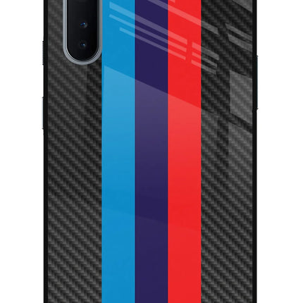 BMW Stripes Pattern Oneplus Nord Glass Case