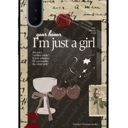 I am just a girl Oneplus Nord Glass Case