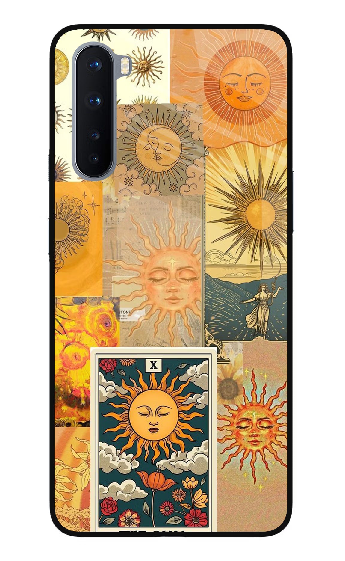 Sun Oneplus Nord Glass Case Back Cover by Casekaro