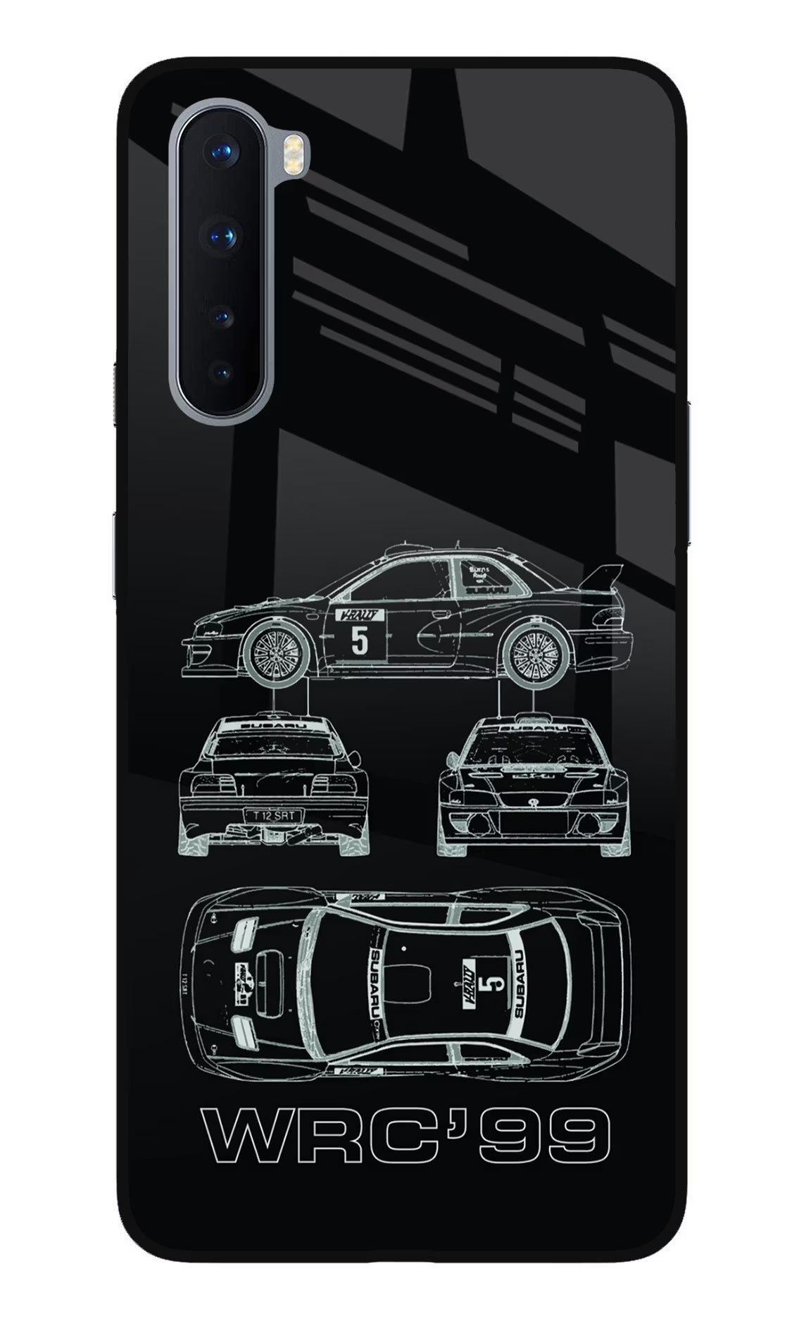 WRC'99 Oneplus Nord Glass Case Back Cover by Casekaro