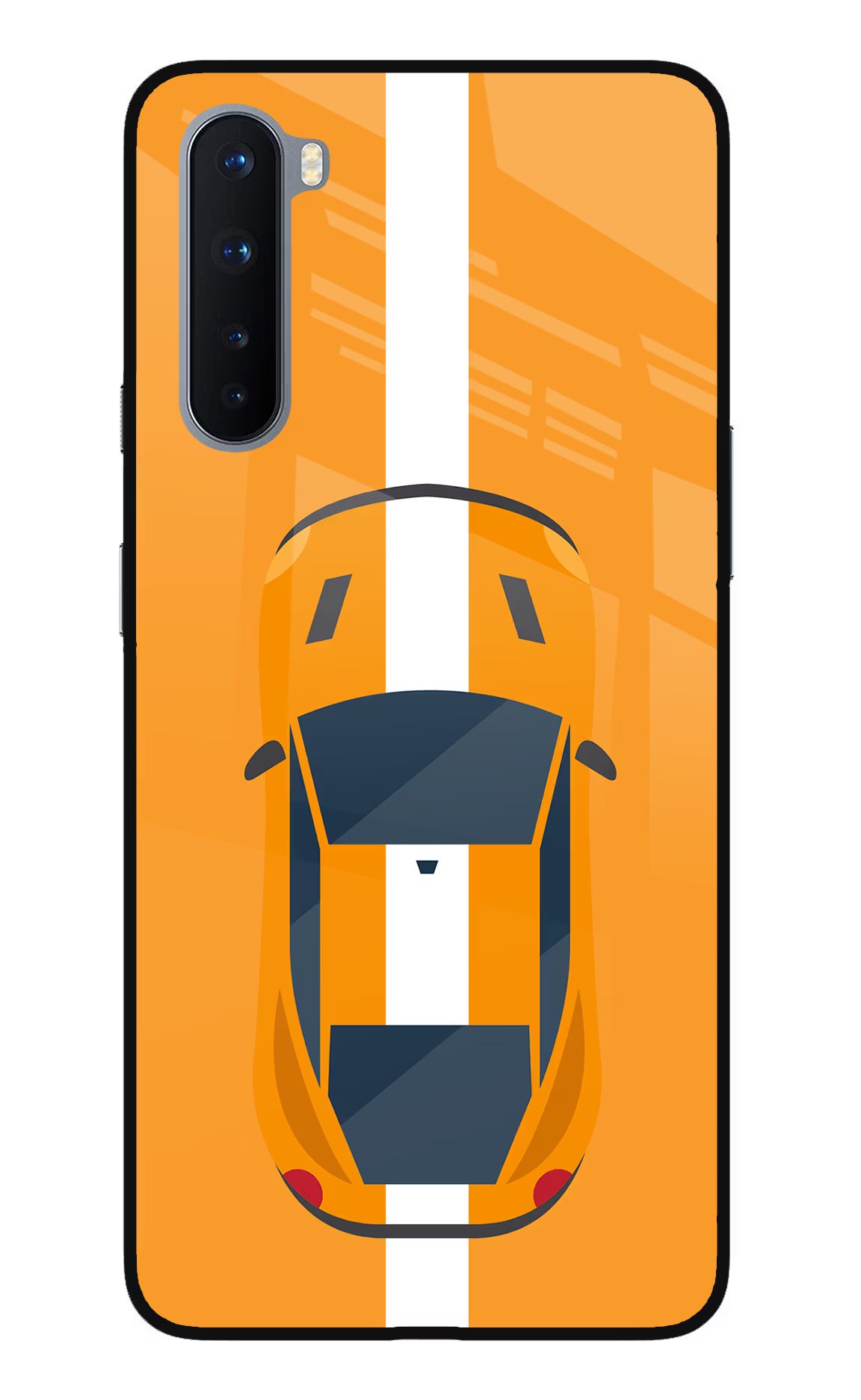 Highway Pursuit Oneplus Nord Glass Case Back Cover by Casekaro