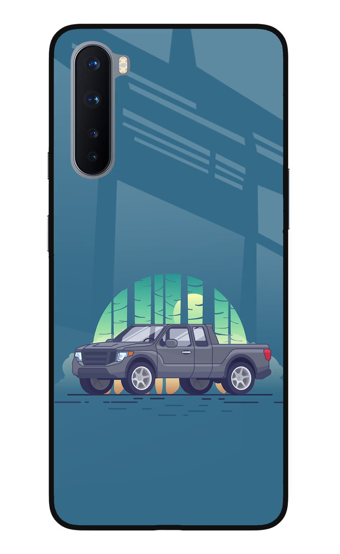 Retro Garage Vibe Oneplus Nord Glass Case