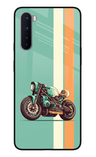 Striped Moto Drift Oneplus Nord Glass Case