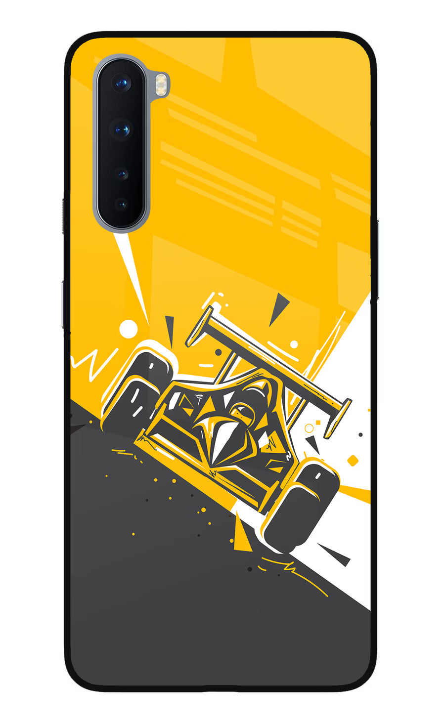 Track King Oneplus Nord Back Cover, Glass case