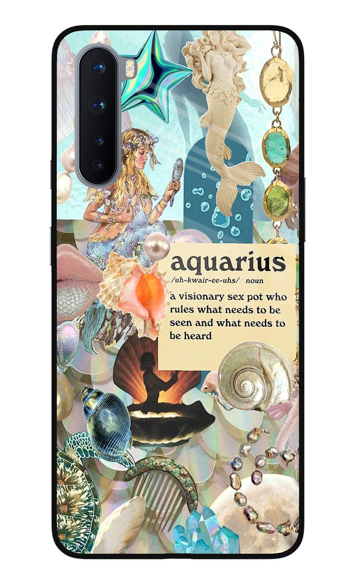 Aquarius Zodiac Oneplus Nord Glass Case