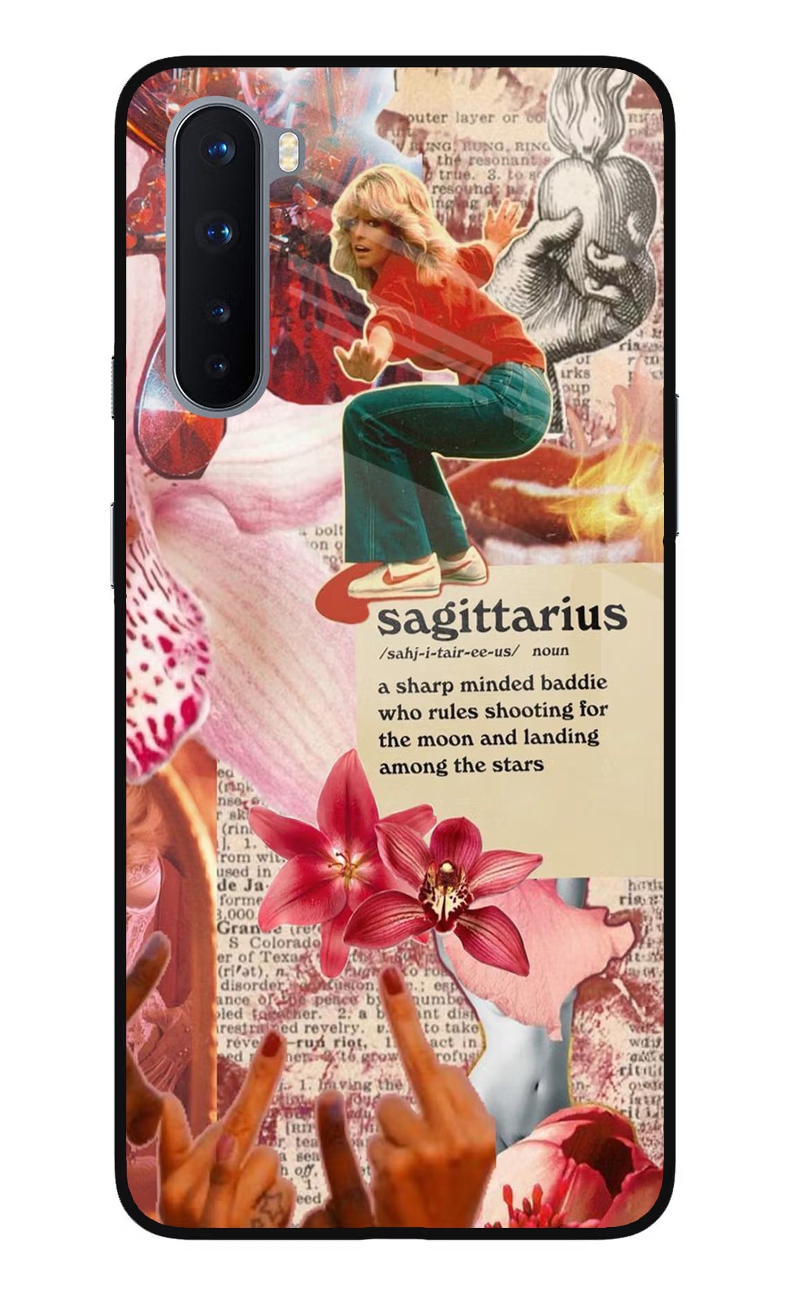 Sagittarius Zodiac Oneplus Nord Glass Case Back Cover by Casekaro