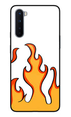 Fired Up – White Oneplus Nord Glass Case