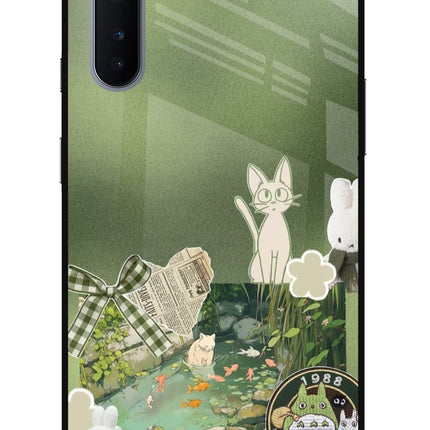 Aesthetic anime Oneplus Nord Glass Case
