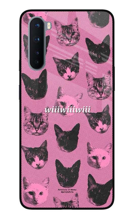 Pink Cats Oneplus Nord Glass Case