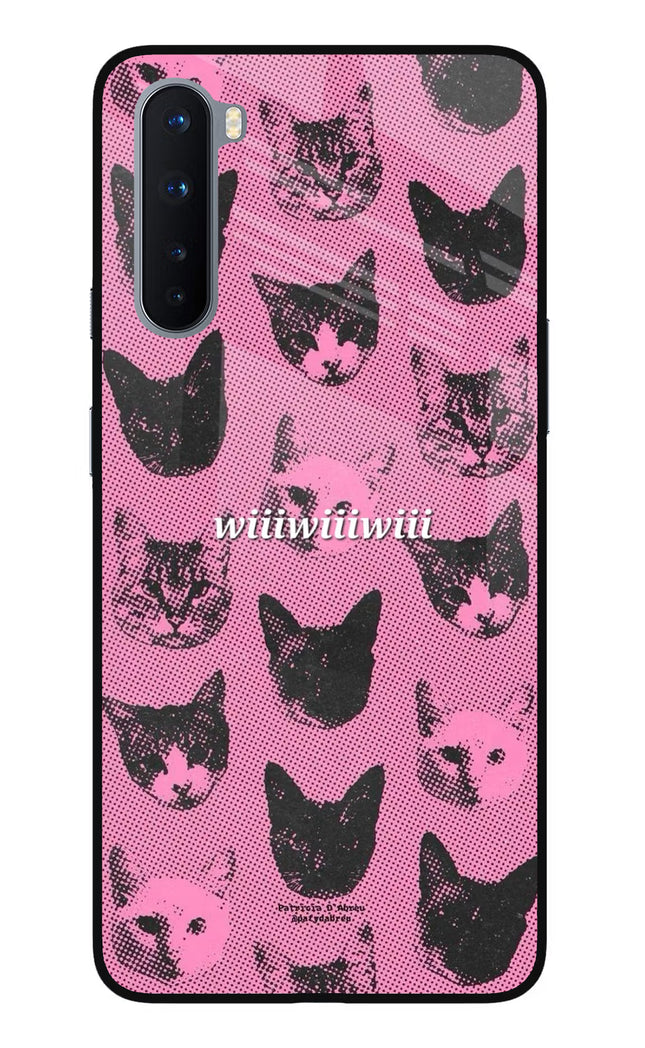 Pink Cats Oneplus Nord Glass Case