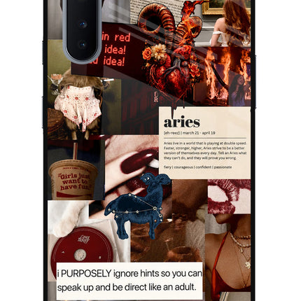 Zodiac Aries Oneplus Nord Glass Case