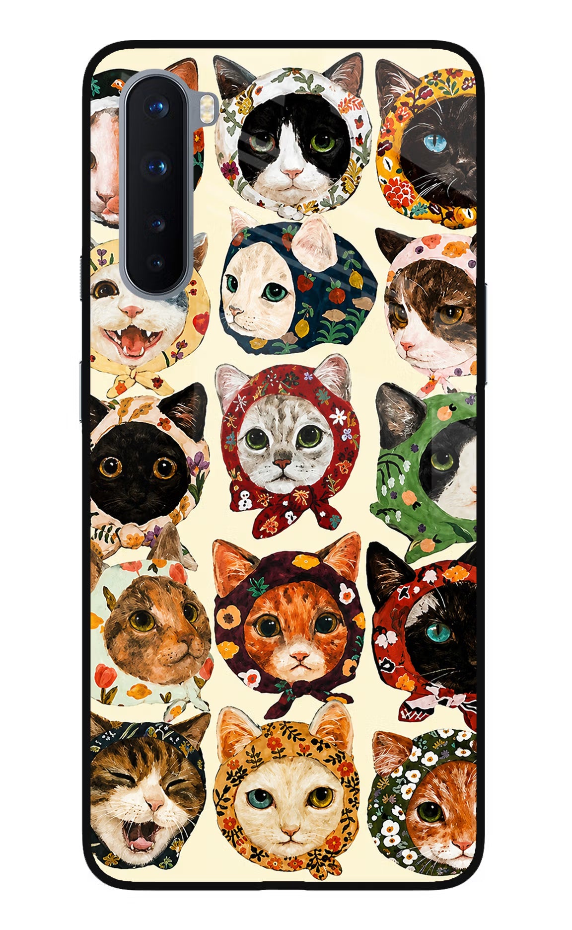 Cool Cat Oneplus Nord Glass Case