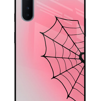 Pink Web Oneplus Nord Glass Case
