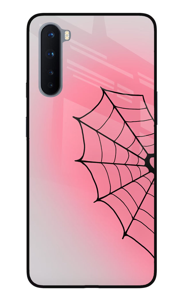Pink Web Oneplus Nord Glass Case