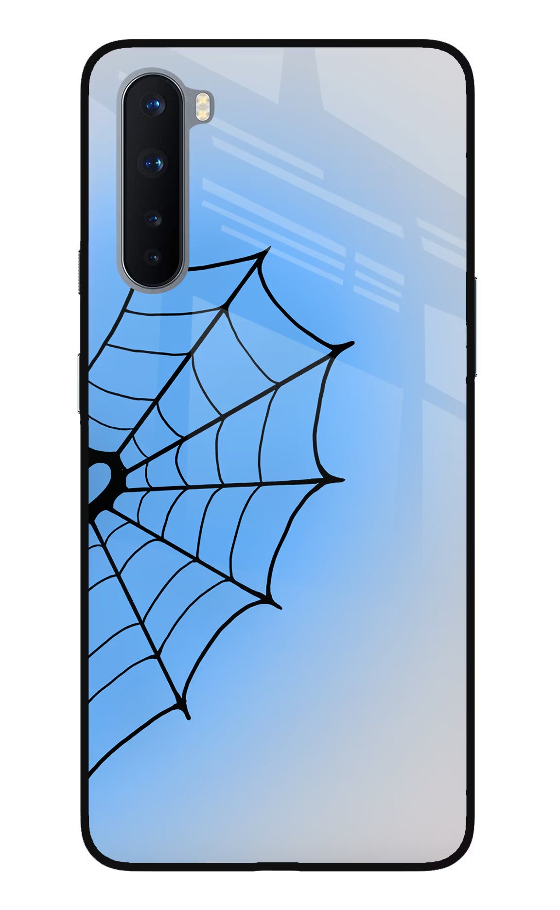 Blue Web Oneplus Nord Glass Case