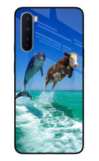 Dolphin vs Cow Oneplus Nord Glass Case
