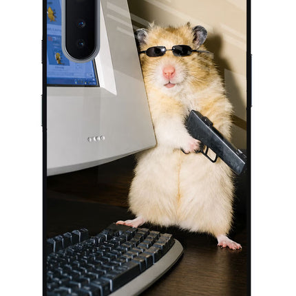 Hacker Hamster Oneplus Nord Glass Case