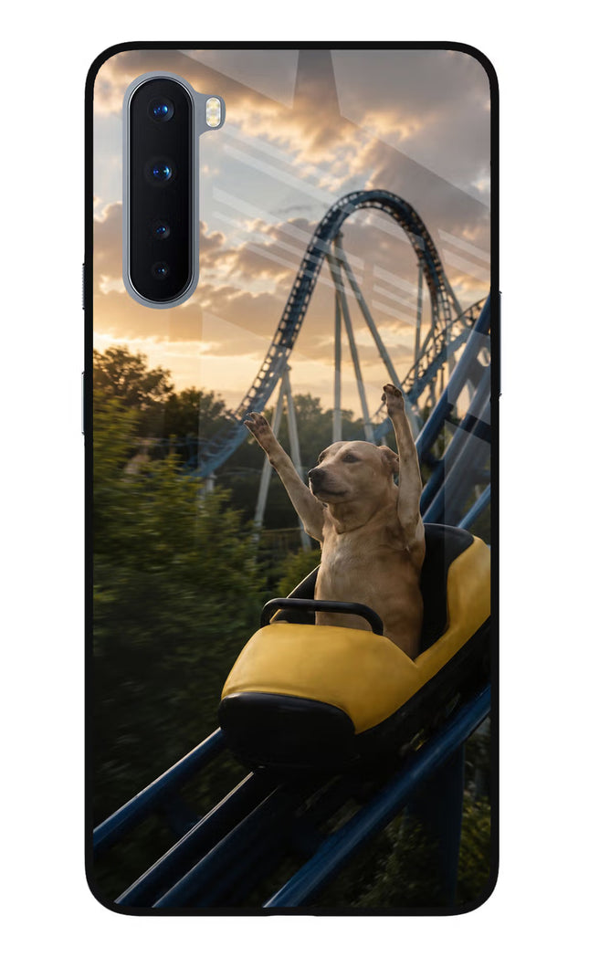 Rollercoaster Dog Oneplus Nord Glass Case