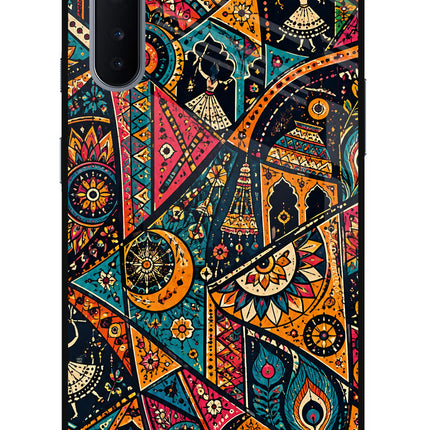 Folk Print Oneplus Nord Glass Case