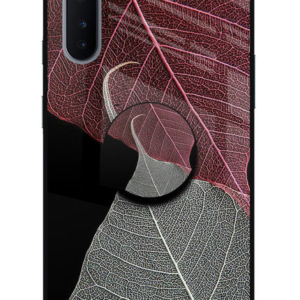 Leaf Pattern Oneplus Nord Glass Case