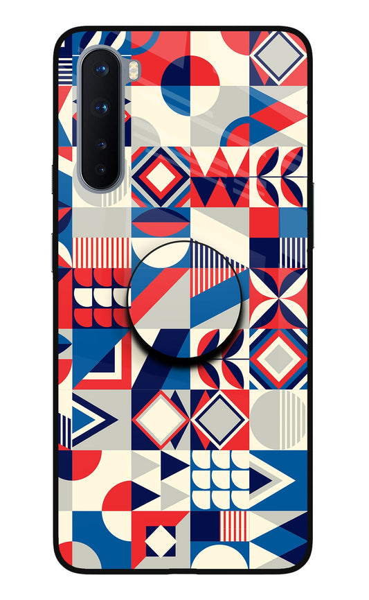 Colorful Pattern Oneplus Nord Glass Case