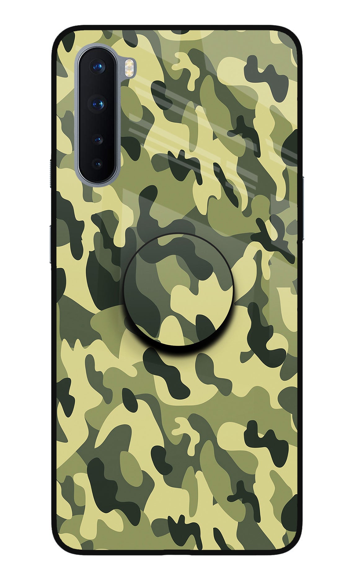Camouflage Oneplus Nord Glass Case