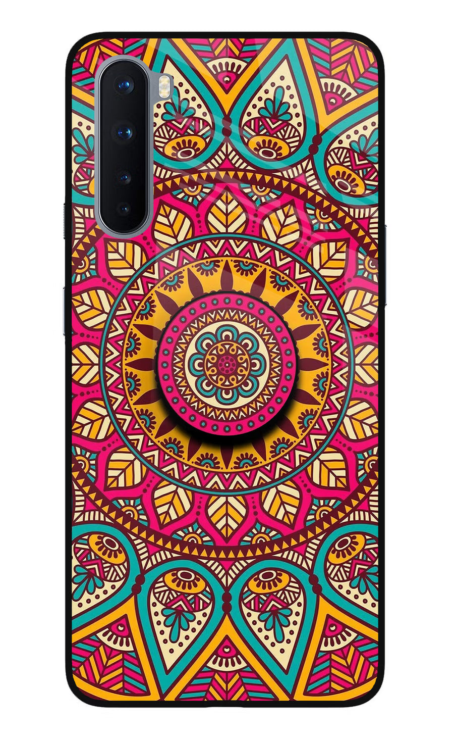 Mandala Oneplus Nord Pop Case, Glass case