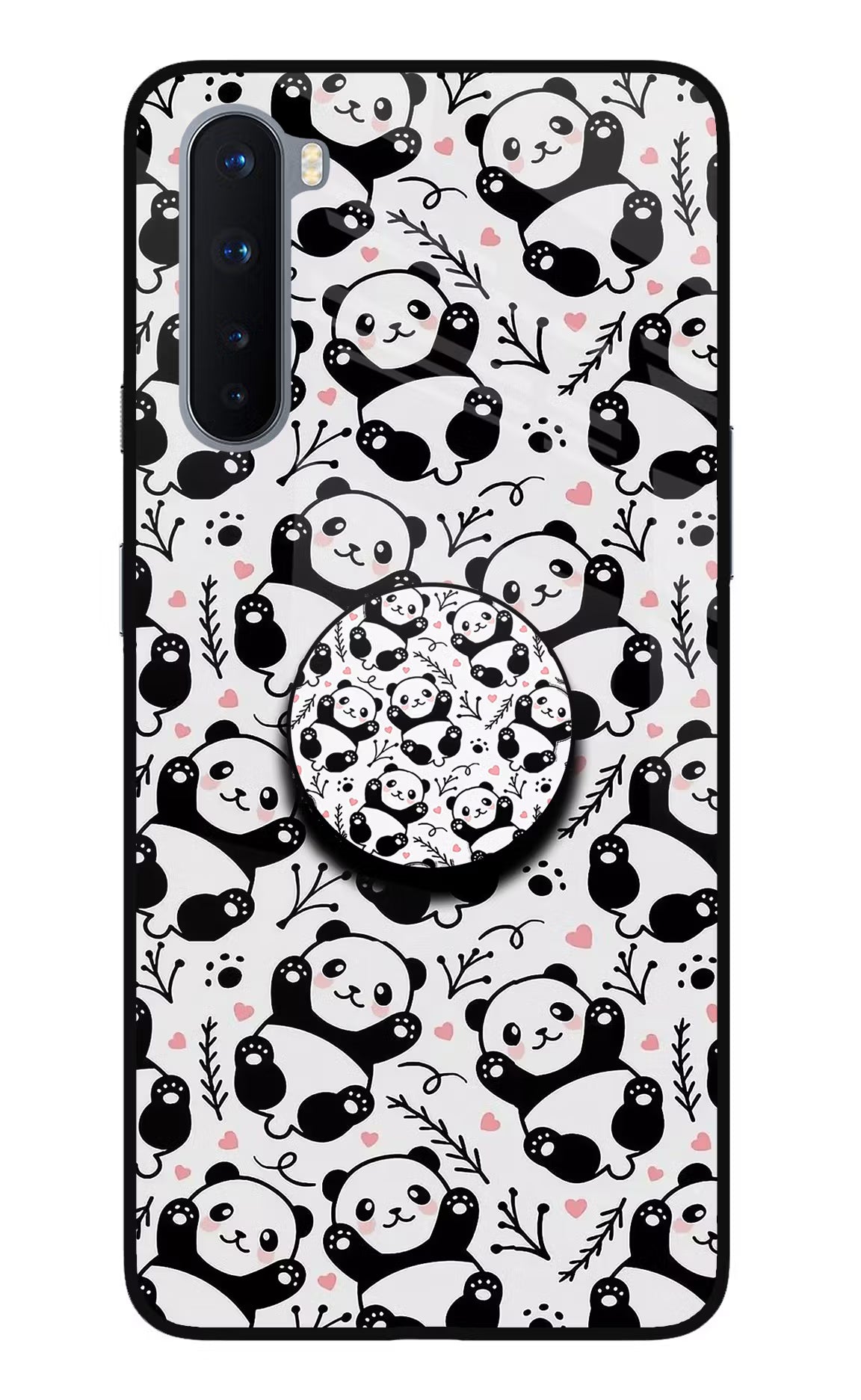 Cute Panda Oneplus Nord Pop Case by Casekaro