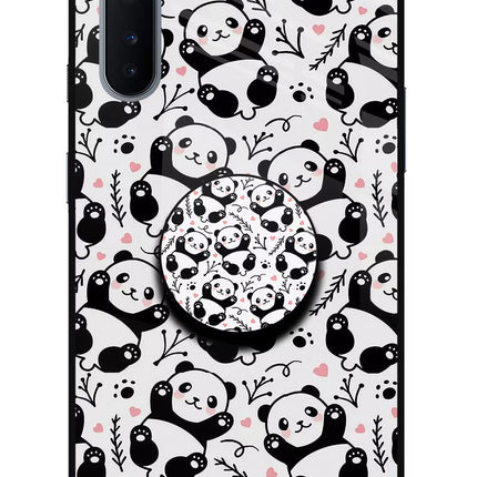 Cute Panda Oneplus Nord Glass Case