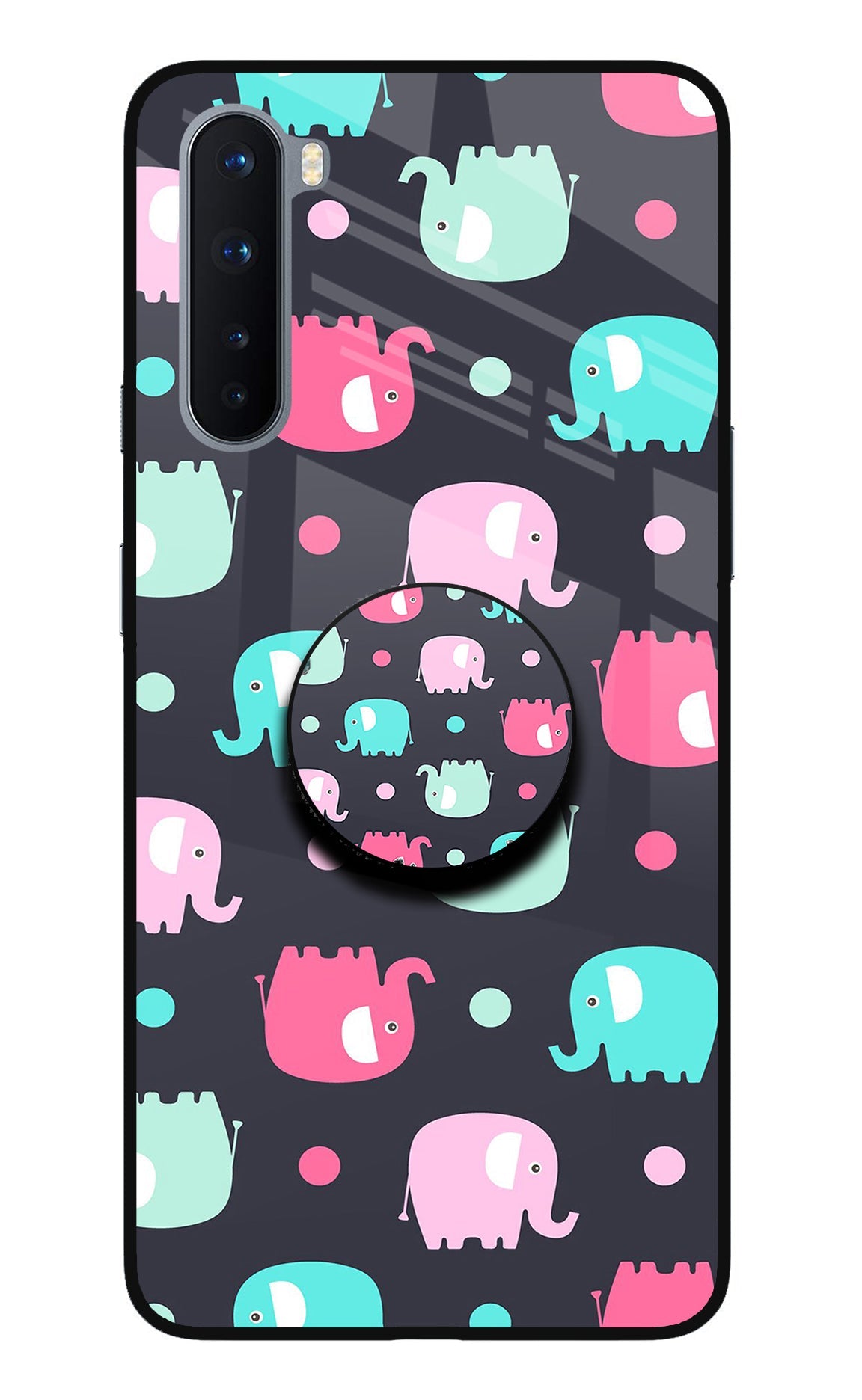 Baby Elephants Oneplus Nord Glass Case