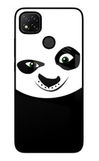 Panda Redmi 9 Glass Case Back Cover by Casekaro