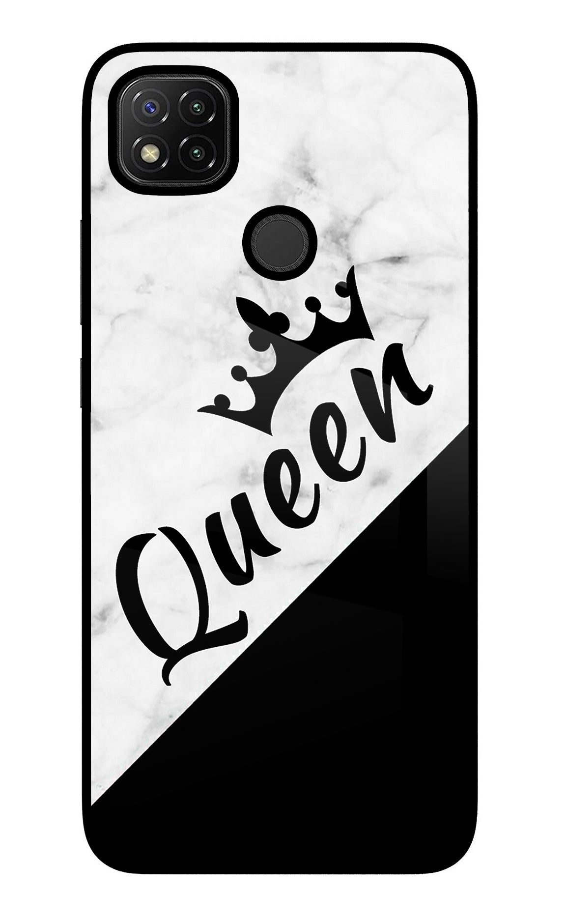 Queen Redmi 9 Glass Case