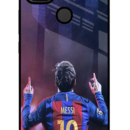 Messi Redmi 9 Glass Case